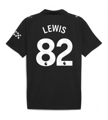 Manchester City Rico Lewis #82 Seconda Maglia 2025-26 Manica Corta